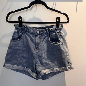 NastyGal denim shorts
Size Small